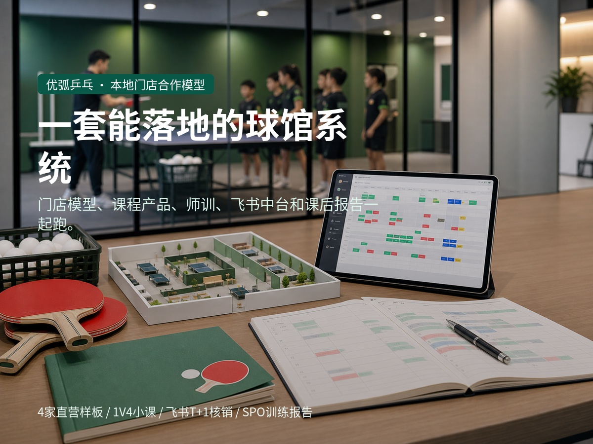 优弧乒乓单店模型和数字化运营